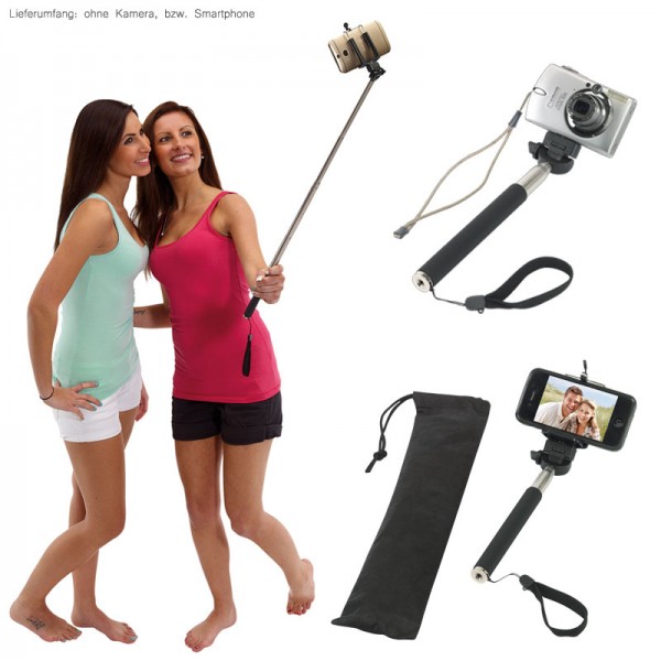 Selfie-Teleskop-Stange Stick Stab für Smartphone und Digitalkamera Selbstporträt