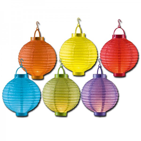 6er Set Papierlaterne Lampion Lampions Laterne Garten Ballon Party Papierlampion