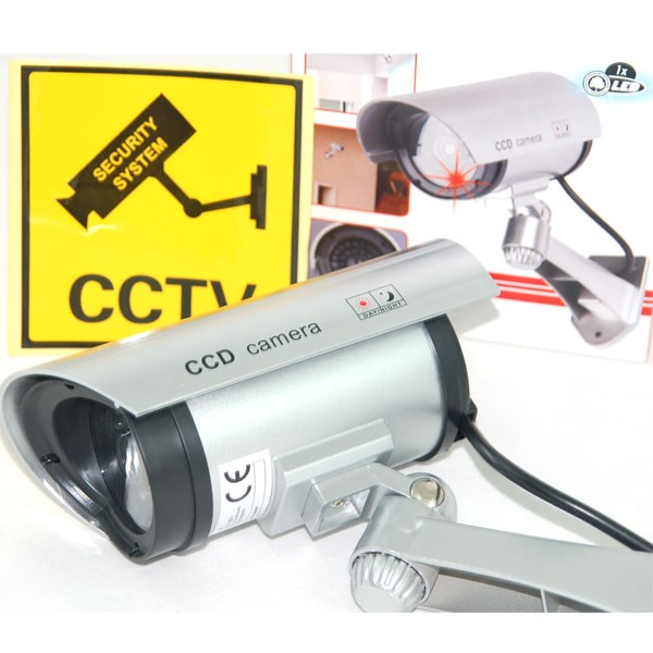 Kamera-Dummy LED Überwachungskamera Attrappe Alarmanlage CCTV Camera wasserdicht