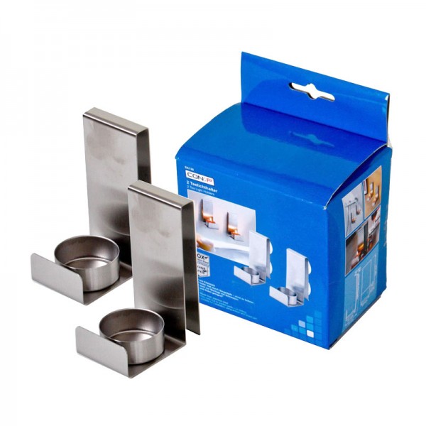 2er Set Teelichthalter Saugnapf Wandkerzenhalter Kerzenständer Badezimmer Kerze