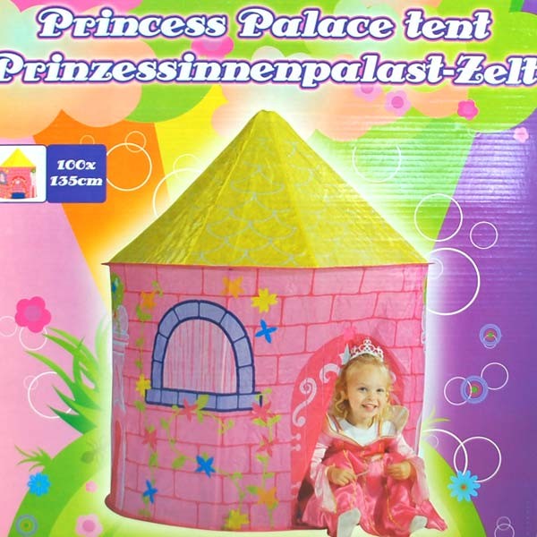 Prinzessinnen-Palast Zelt Kinderzelt rosa Spielhaus Prinzessin Spielzelt NEU