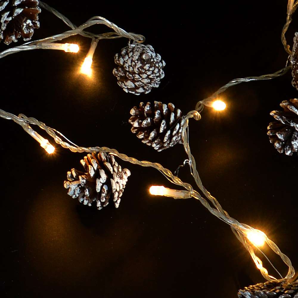 LED Lichterkette Tannenzapfen Weihnachtsbeleuchtung Weihnachten