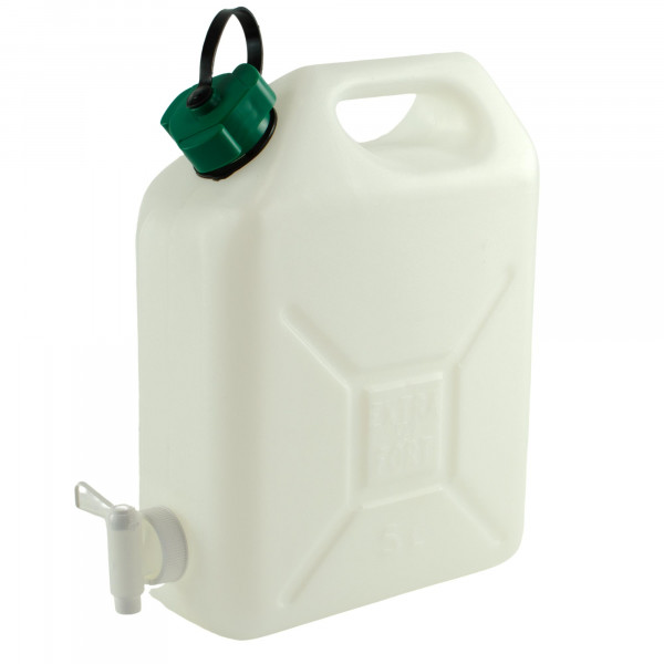 Wasserkanister 5 Liter mit Hahn Trinkwasserkanister Kanister Wasserbehälter