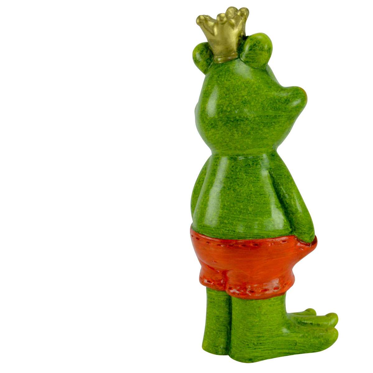 Gartenfigur Froschkönig Frosch Gartendekoration Deko Teich