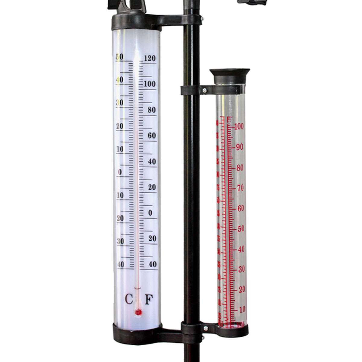 Evergreen Regenmesser Mit Thermometer – Gartenstecker, Ca. 81 Cm Hoch, Wetterfestes Dekor