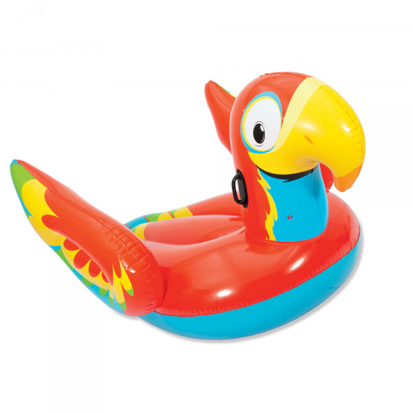 Bestway Schwimmtier Papagei aufblasbar Bade-Tier Insel Luftmatratze 203x132cm